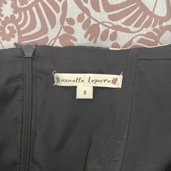 Nanette Lepore Sz 8 strapless plaid taffeta top - Picture 6 of 7